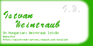istvan weintraub business card